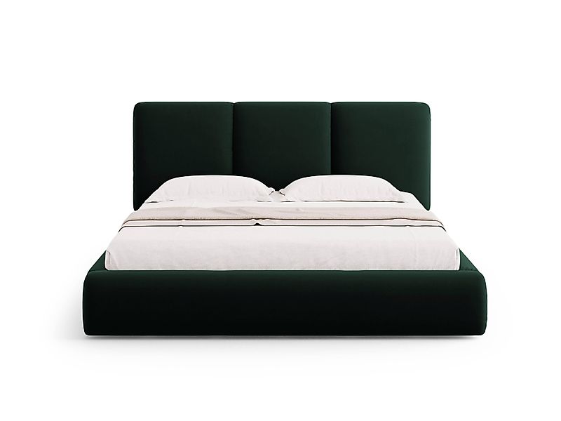 Windsor & Co | Bettgestell Horizon mit Kopfteil und Stauraum Samt 180 x 200 günstig online kaufen