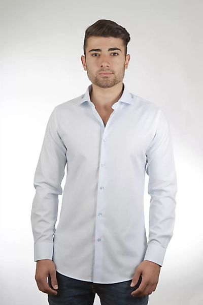 Herren Hemd Aus Bio-baumwolle Slim Fit Business Hemd günstig online kaufen