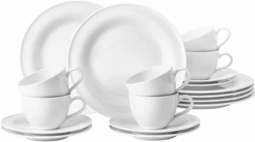 Seltmann Weiden Beat Coor Glaze Kaffeeservice 18-teilig Weiß günstig online kaufen