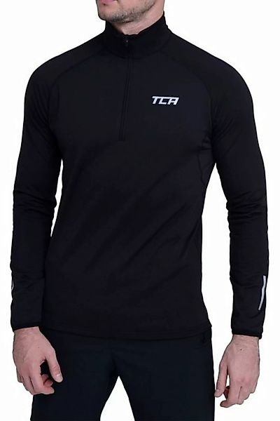 TCA Langarmshirt TCA Winter Run Langarm Laufshirt Herren - Schwarz (1-tlg) günstig online kaufen