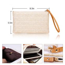 Coonoor Clutch Bohemian Clutch Stroh, Damen günstig online kaufen