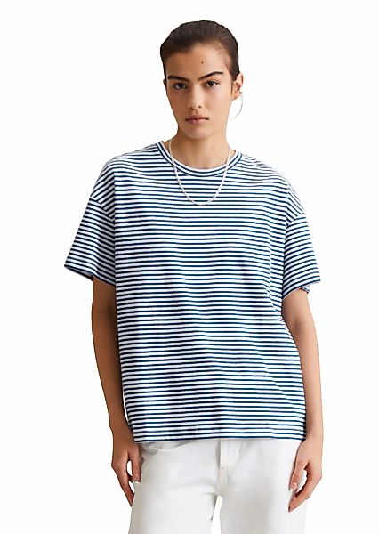 Marc O'Polo DENIM T-Shirt geringelt, Rundhals, günstig online kaufen