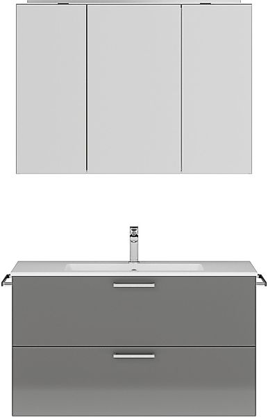 nobilia® Badmöbel-Set »Tolvina«, (2 St., vormontiert, mit Soft-Close), inkl günstig online kaufen