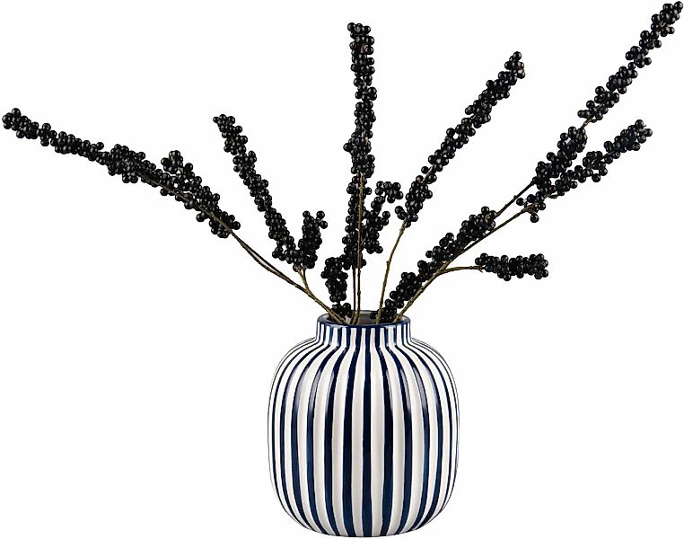 MIRRORS AND MORE Dekovase "SAVANNA" Dekovase mit Streifen günstig online kaufen