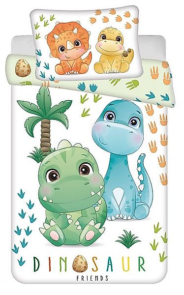 Jerry Fabrics Kinderbettwäsche Babybettwäsche Dinosaurier Palme Cartoon 100 günstig online kaufen