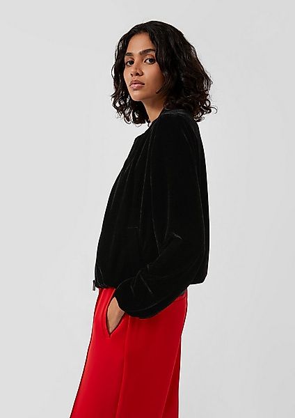 s.Oliver Funktionsjacke Indoor-Jacke Fließender Samtblouson günstig online kaufen