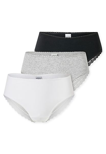 Schiesser Brasilslip "Modern Multipacks", (3er Pack), Spitzenbänder, Single günstig online kaufen