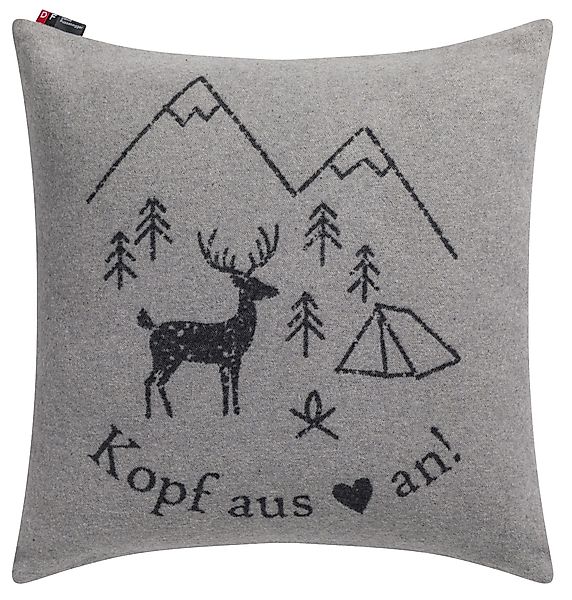 DAVID FUSSENEGGER Kissenhülle Silvretta 'Kopf aus' günstig online kaufen