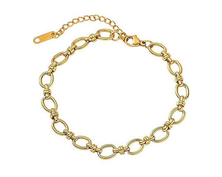 KARMA Armband Damen Edelstahl Gliederarmband Gold oder Silber (Edelstahlarm günstig online kaufen