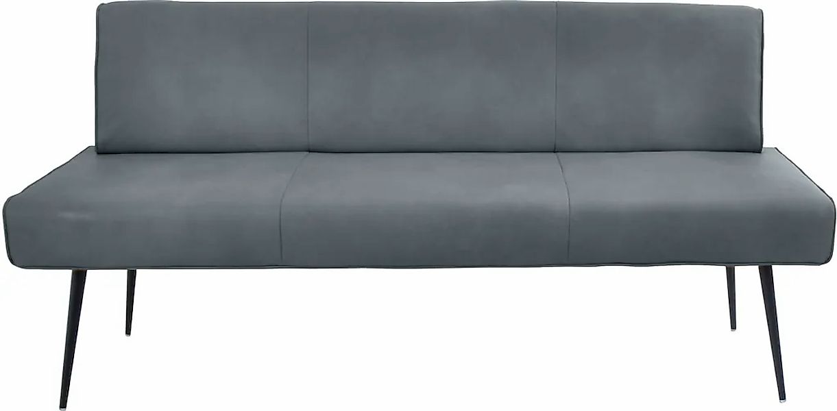 K+W Komfort & Wohnen Polsterbank "Giacomo I" 1 tlg. Metallfüsse in schwarz, günstig online kaufen