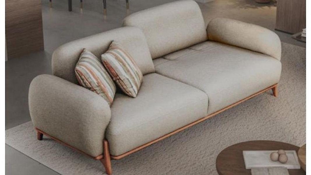 JVmoebel 3-Sitzer Weißer Chesterfield 3-Sitzer Luxuriöse Wohnzimmer Möbel, günstig online kaufen