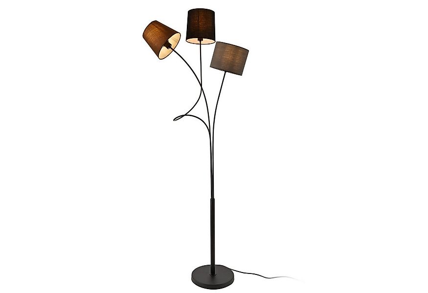 lux.pro Stehlampe, ohne Leuchtmittel, »Twist« Stehlampe 3-flammig Schwarz/B günstig online kaufen