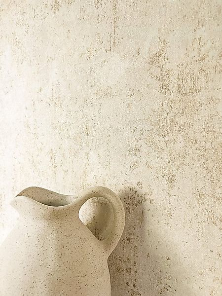 Newroom Vliestapete, Creme Tapete Modern Beton - Betonoptik Betonwand Beige günstig online kaufen