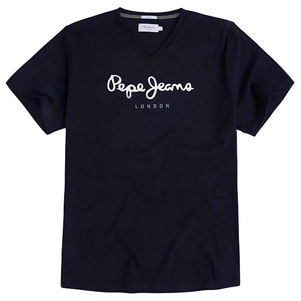 Pepe Jeans Eggo V-neck Kurzärmeliges T-shirt M Navy günstig online kaufen