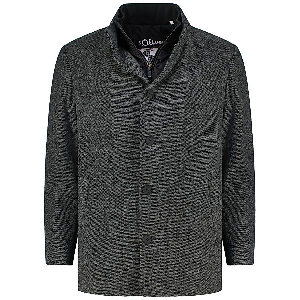 s.Oliver Kurzmantel aus Wollmischung Farbe grau Größe: 4XL günstig online kaufen
