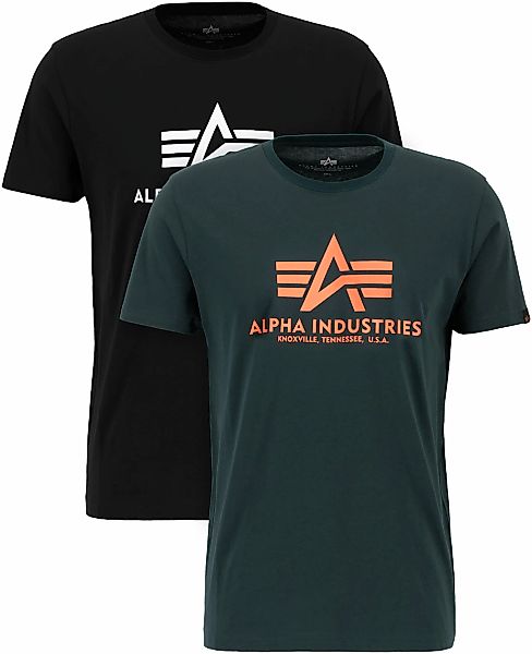 Alpha Industries Rundhalsshirt "Basic T 2 Pack" Set, 2 Stk. tlg. günstig online kaufen