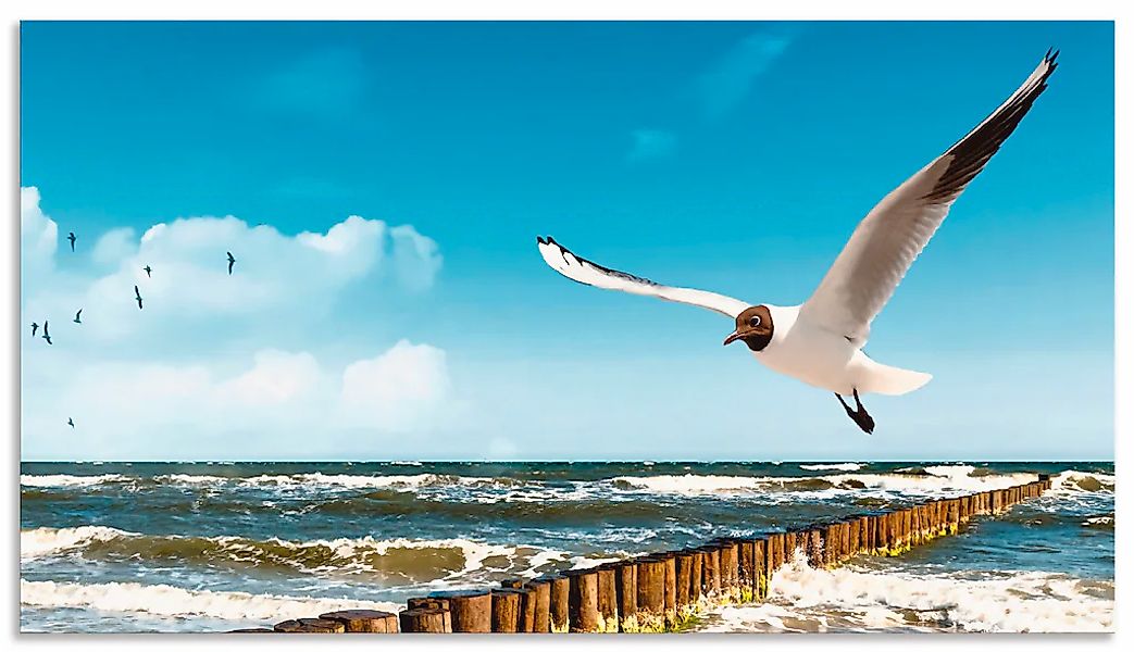 Artland Küchenrückwand "Ostsee", (1 tlg.), Alu Spritzschutz mit Klebeband, günstig online kaufen
