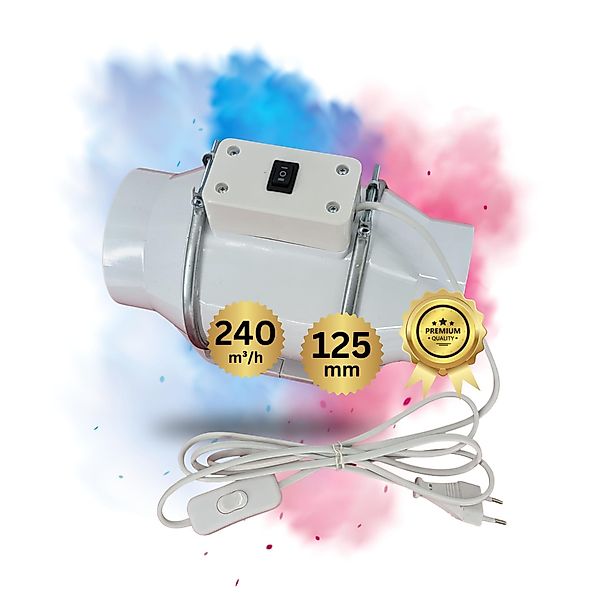 TronicXL Turboventilator 125mm Turboventilator 240m³/h Grow günstig online kaufen