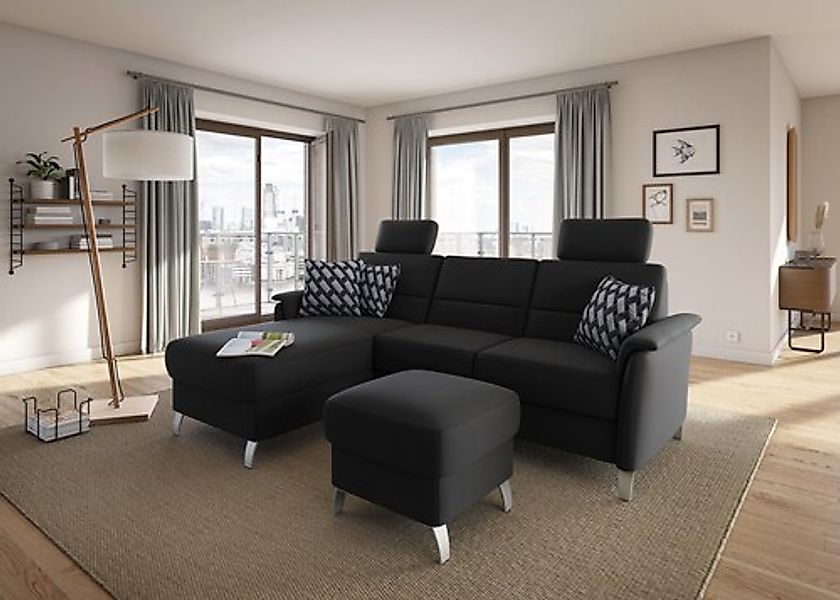 sit&more Ecksofa »Palmera L-Form, B: 244 cm« optional Bettfunktion & Bettka günstig online kaufen