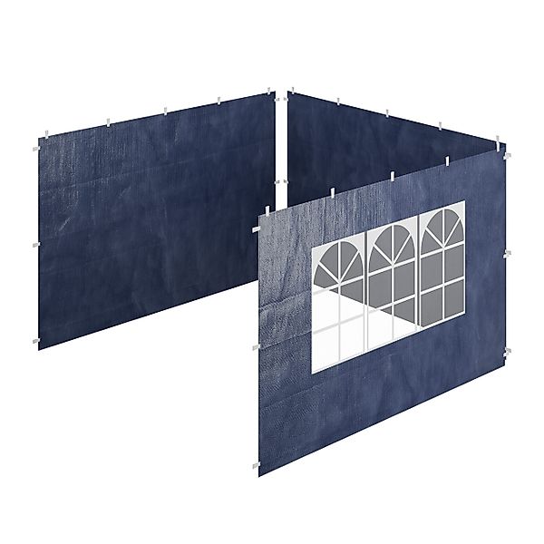 relaxdays Pavillonseitenteil Pavillon Seitenteile 3er Set, günstig online kaufen
