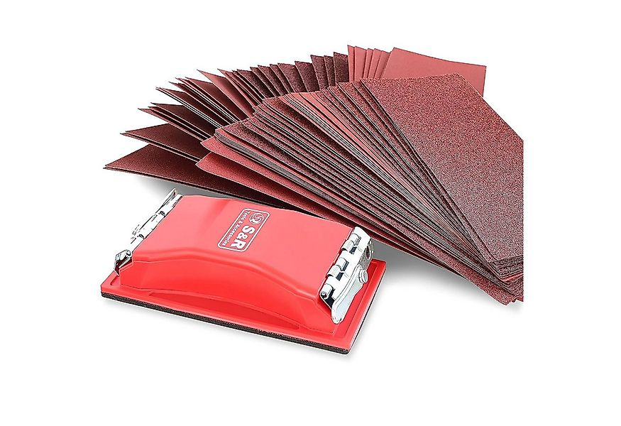 S&R Schleifpapier Set mit Handschleifer 165 x 85 mm und Schleifblätter mit günstig online kaufen