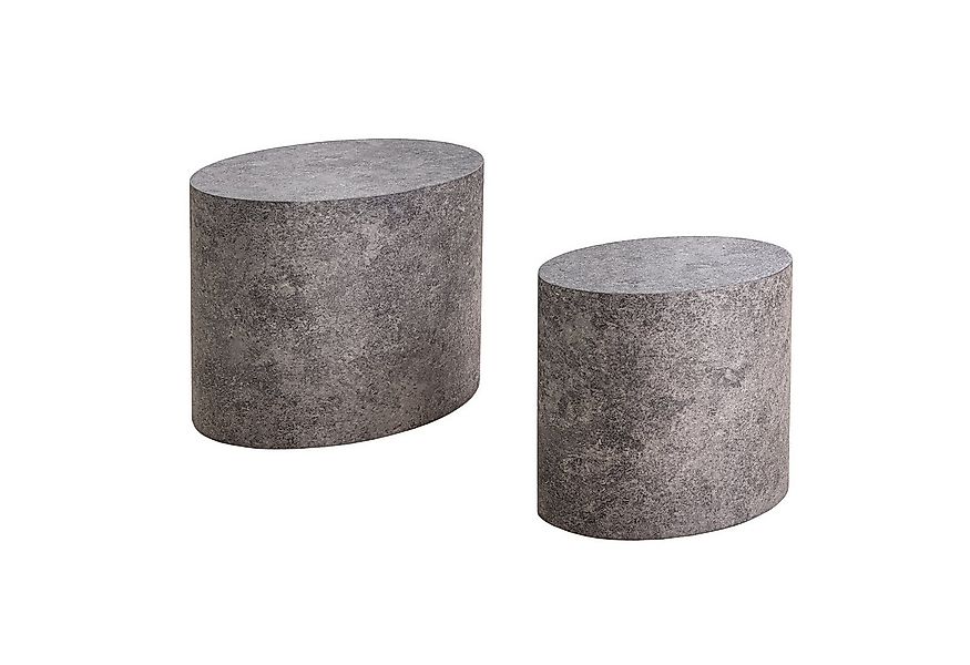 riess-ambiente Beistelltisch DICE 55cm grau · overaler Wohnzimmertisch in M günstig online kaufen