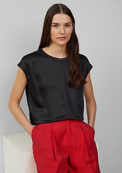 s.Oliver Blusentop Bluse Satinshirt mit überschnittenen Schultern günstig online kaufen