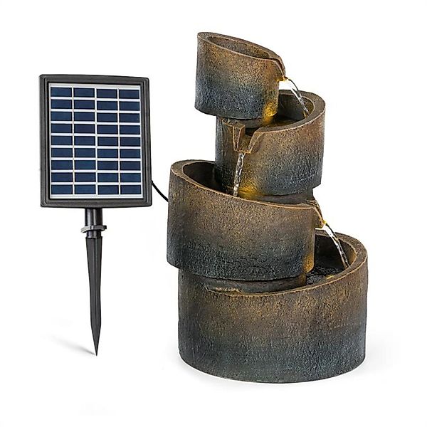 blumfeldt Wasserspiel Mantua Kaskadenbrunnen Solarbrunnen, 29 günstig online kaufen
