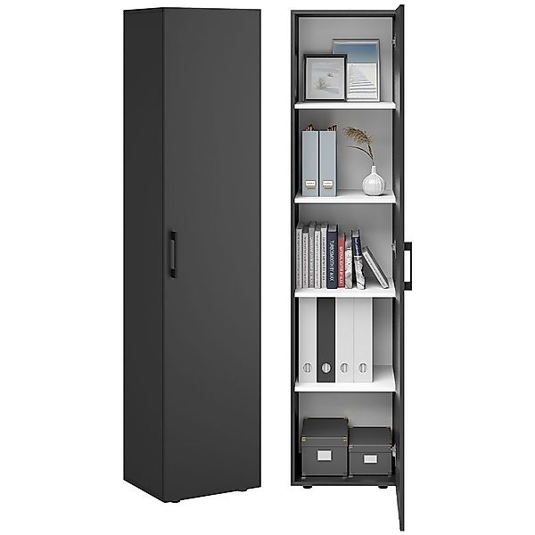 Bellamio Mehrzweckschrank Apol (Anthrazitschwarz) schmaler Aktenschrank günstig online kaufen