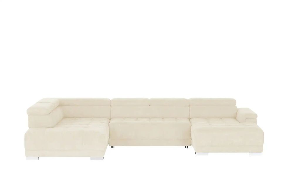 switch Wohnlandschaft aus Mikrofaser Campo ¦ weiß ¦ Maße (cm): B: 374 H: 10 günstig online kaufen