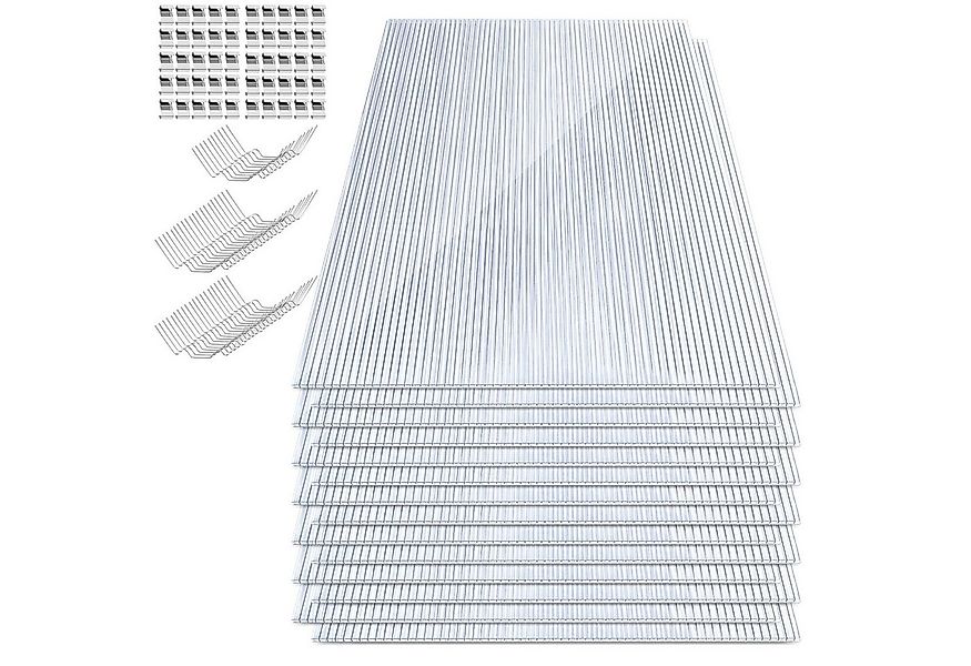 Clanmacy Doppelstegplatte Gewächshausplatten 28 Stk.Doppelstegplatte Hohlka günstig online kaufen