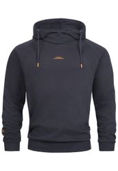 Indicode Kapuzenpullover INVir mit kurzem Schalkragen günstig online kaufen