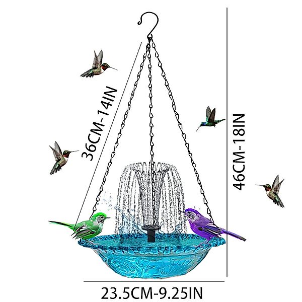 Coonoor Vogeltränke Solar-Vogeltränke mit Brunnen Solarbrunnen günstig online kaufen