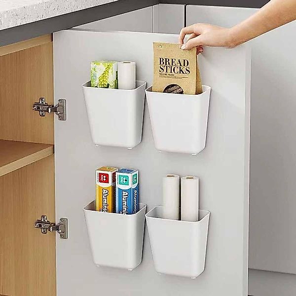 FOUORTUNATE-BEE Küchenorganizer-Set 4 Stück Küchenschranktür-Aufbewahrungsb günstig online kaufen
