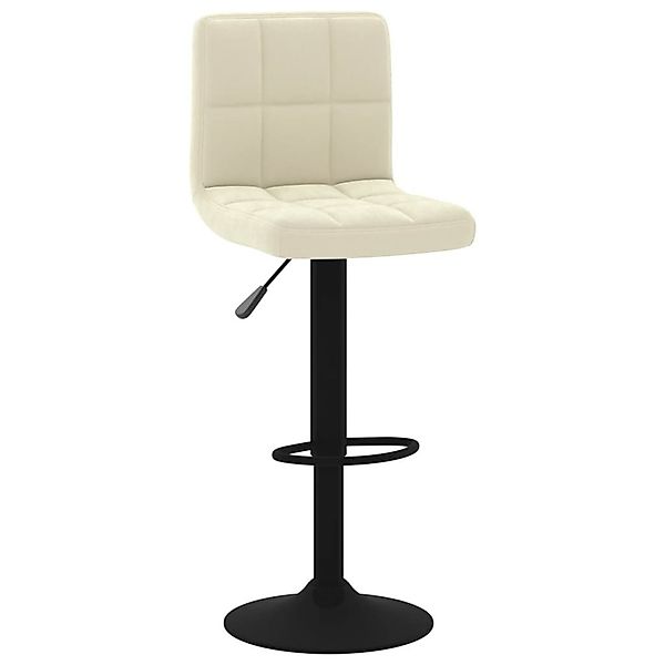 vidaXL Barhocker Barhocker Creme Samt (1 günstig online kaufen