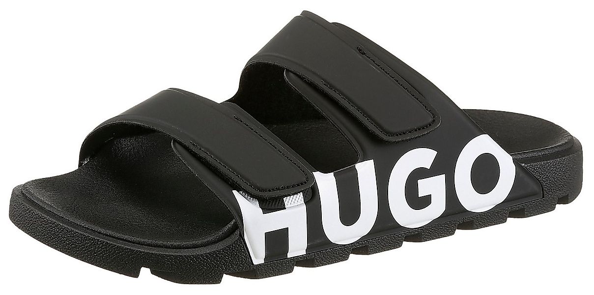 HUGO Evander_Sand Pantolette Logo Sandale, Sommerschuh, Strandschuh mit zwe günstig online kaufen