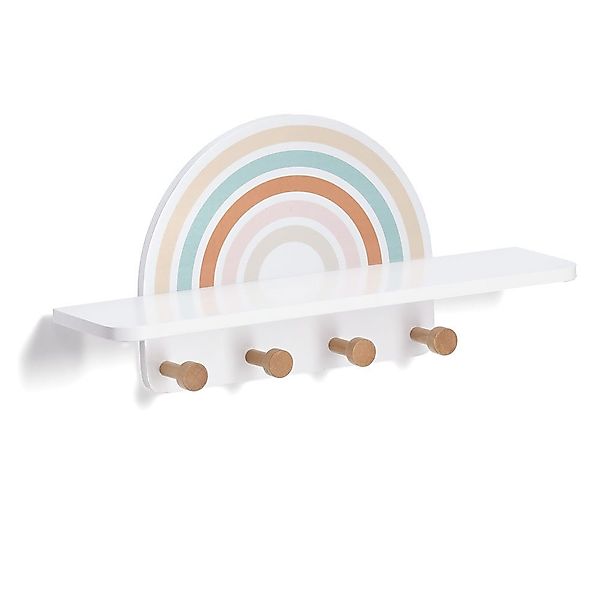 Zeller Present Wandgarderobe Kinder-Wandgarderobe - Rainbow günstig online kaufen