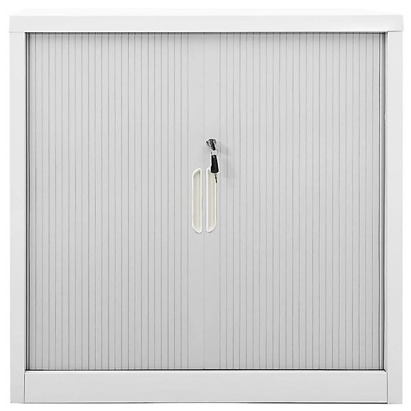 vidaXL Schiebetürenschrank Grau 90x40x90 cm Stahl günstig online kaufen