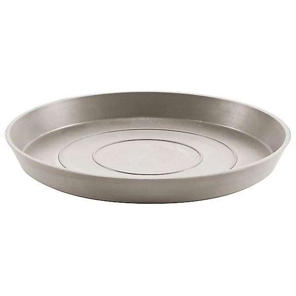 ECOPOTS Blumentopfuntersetzer ROUND SAUCER Taupe, BxTxH: 21x21x2,5 cm günstig online kaufen