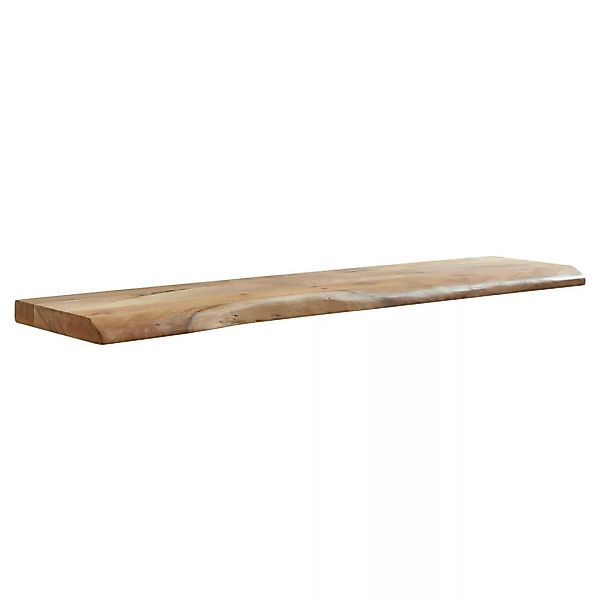 Wandregal braun Holz B/H/T: ca. 120x4x26 cm günstig online kaufen