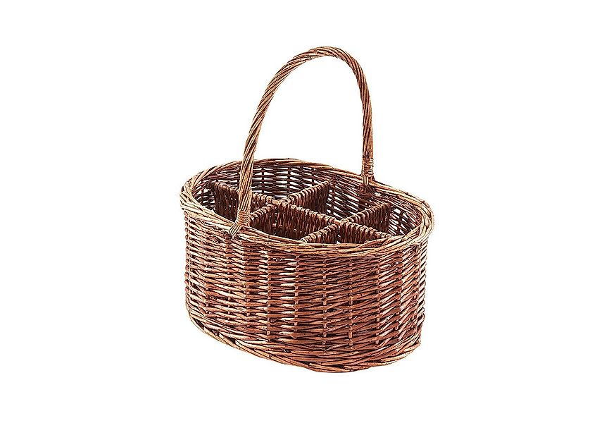 Kobolo Flaschenkorb Flaschenträger 6-teilig gekochte Weide günstig online kaufen