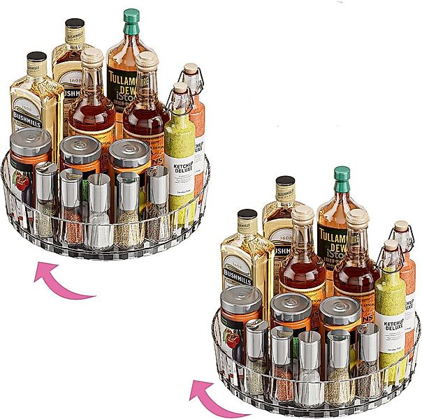 Coonoor Gewürzregal 360°Drehbares Gewürzregal,Drehteller organizer,drehbare günstig online kaufen