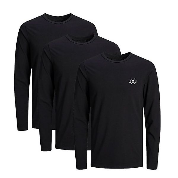 Jack & Jones Langarmshirt JCORISE INFINITY TEE LS CREW NECK 3-Pack Herren L günstig online kaufen