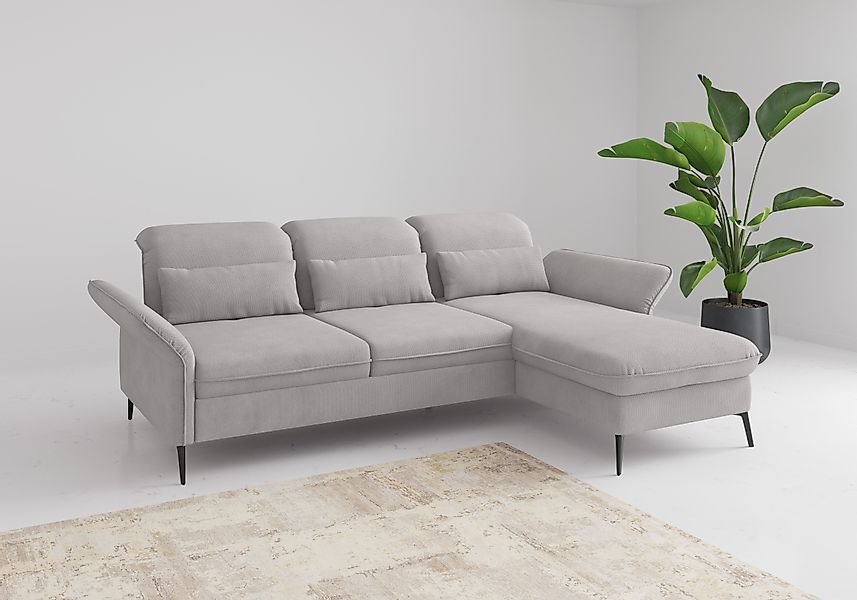 sit&more Ecksofa »Emely, inkl. Sitztiefenverstellung« wahlweise mit Bettfun günstig online kaufen