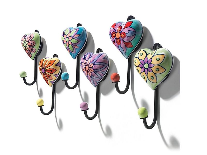 LK Trend & Style Garderobenhalter Dekorative Wandhaken Set, Herz-Design mit günstig online kaufen