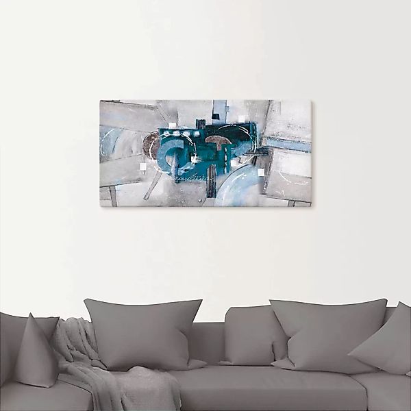 Artland Wandbild "Abstrakte blaue Kreise", Gegenstandslos, (1 St.), als Alu günstig online kaufen