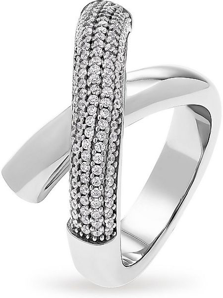 JETTE Silberring JETTE Damen-Damenring 925er Silber 140 Zirkonia, Zirkonia, günstig online kaufen