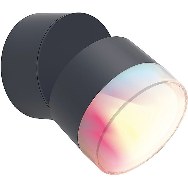 Lutec LED-Außenwandleuchte Dropsi 1-flammig 9,5 W 690 lm Anthrazit günstig online kaufen
