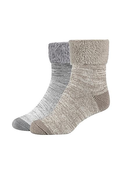Camano Socken warm & cozy (2-Paar) meliert, kuschelig weich günstig online kaufen
