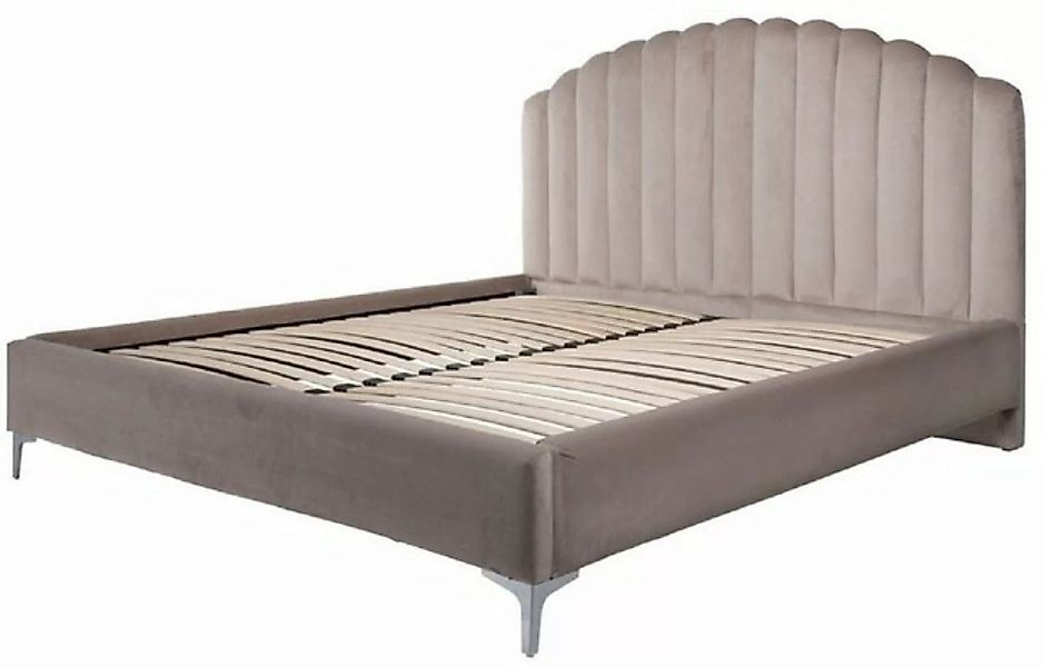 Casa Padrino Bett Casa Padrino Luxus Art Deco Doppelbett Khaki / Silber 195 günstig online kaufen